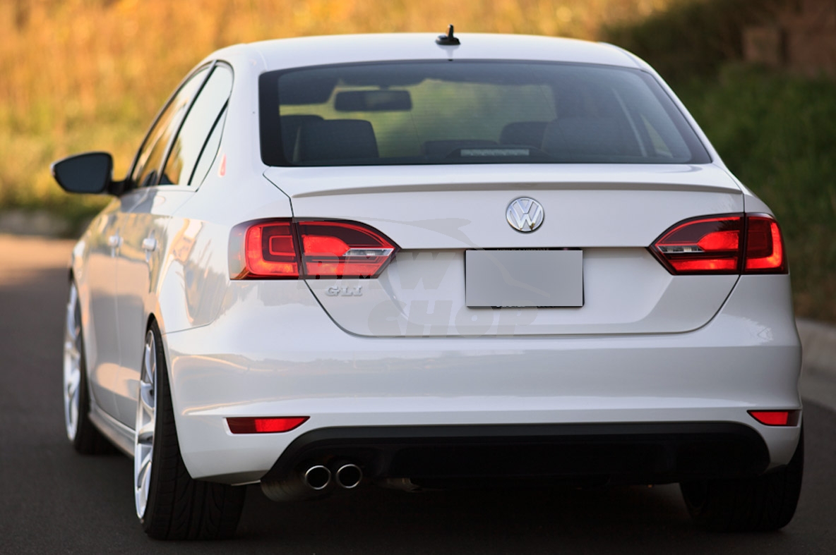 Fit For Volkswagen Jetta MK6 Trunk Lip Spoiler Candy White Painted